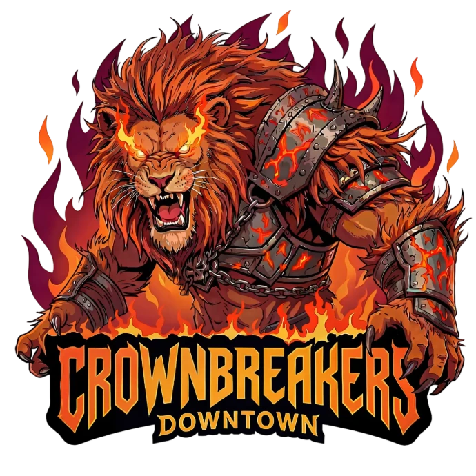 Logo officiel du Blason Crownbreakers, équipe de la Gods Division de la ligue de basketball 3x3 Arena24 à Montréal